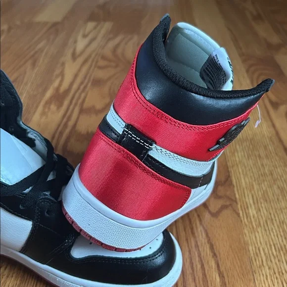 Nike High-Top Sneakers - Red, Black, White - Picture 3 of 13